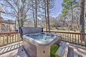 Lovely Creekside Ruidoso Home w/ Hot Tub & Deck!