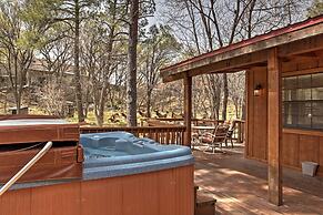 Lovely Creekside Ruidoso Home w/ Hot Tub & Deck!