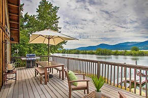 Waterfront Cabin w/ 2 Boat Docks & Mtn Views!