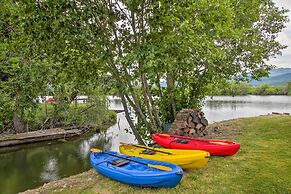 Waterfront Cabin w/ 2 Boat Docks & Mtn Views!
