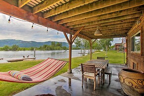 Waterfront Cabin w/ 2 Boat Docks & Mtn Views!