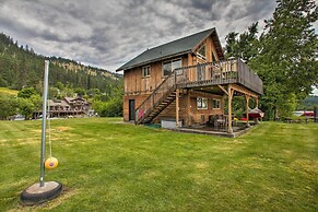 Waterfront Cabin w/ 2 Boat Docks & Mtn Views!
