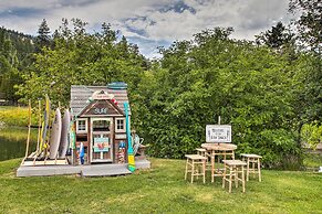 Waterfront Cabin w/ 2 Boat Docks & Mtn Views!