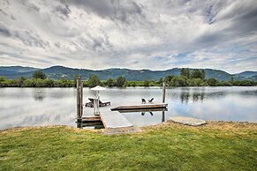 Waterfront Cabin w/ 2 Boat Docks & Mtn Views!