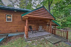 Updated Manistique Log Cabin, Yard & Fire Pit