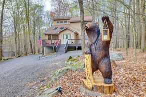 Hot Tub & Game Room: Cozy Big Bass Lake Home!