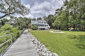 Waterfront Sunset Beach Escape w/ Dock & Golf View
