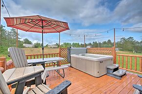 Deck, Hot Tub, Fire Pit: Rustic Cabin in Benezette