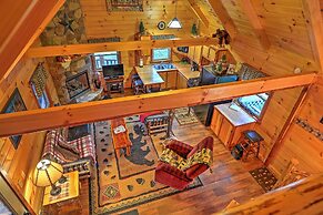 Rustic Dundee Log Cabin w/ Hot Tub & Forest Views!