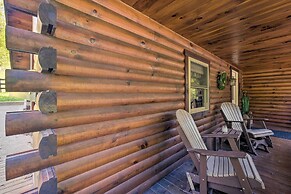 Rustic Dundee Log Cabin w/ Hot Tub & Forest Views!