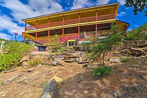 Waterfront Lake Eufaula Home: Multi-level Balcony