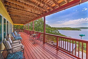 Waterfront Lake Eufaula Home: Multi-level Balcony
