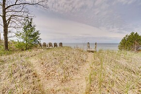 Beachfront Lake Michigan Cottage: Fire Pit & Deck