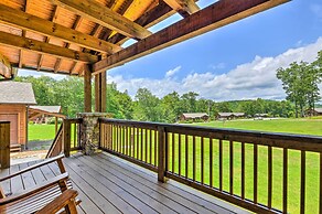 Fire Pit & Deck: Mtn-view Glenville Getaway!
