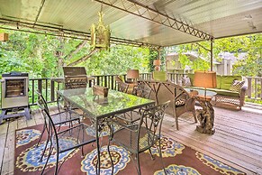 Deck w/ Fireplace: Pet-friendly Lake Lure Retreat