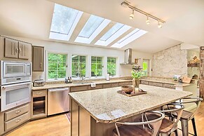 Deck w/ Fireplace: Pet-friendly Lake Lure Retreat