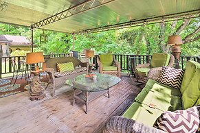 Deck w/ Fireplace: Pet-friendly Lake Lure Retreat