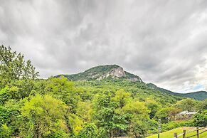 Deck w/ Fireplace: Pet-friendly Lake Lure Retreat