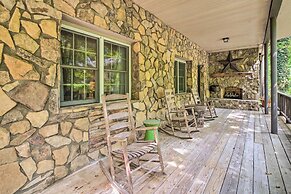 Deck w/ Fireplace: Pet-friendly Lake Lure Retreat