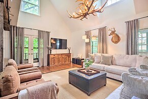 Deck w/ Fireplace: Pet-friendly Lake Lure Retreat