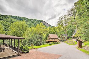 Deck w/ Fireplace: Pet-friendly Lake Lure Retreat