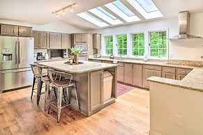 Deck w/ Fireplace: Pet-friendly Lake Lure Retreat