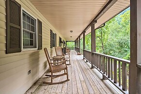 Deck w/ Fireplace: Pet-friendly Lake Lure Retreat