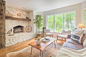 Deck w/ Fireplace: Pet-friendly Lake Lure Retreat