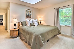 Deck w/ Fireplace: Pet-friendly Lake Lure Retreat