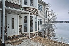 Lakefront Genoa City Home w/ Private Beach