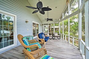'reel Blessed' Topsail Beach Home w/ Private Dock!