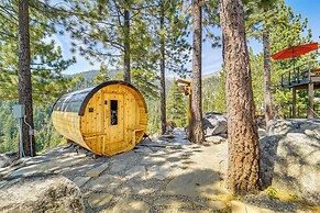 Decks + Lake Tahoe Views: Secluded Mtn Cabin!