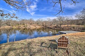 Grand Tulsa Getaway With Private Pond, Dock & Deck