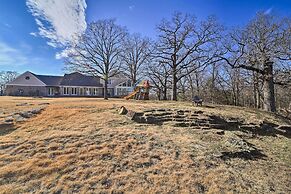 Grand Tulsa Getaway With Private Pond, Dock & Deck