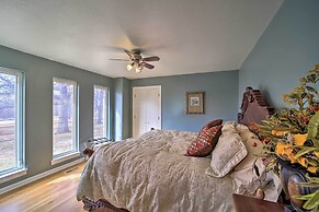 Grand Tulsa Getaway With Private Pond, Dock & Deck