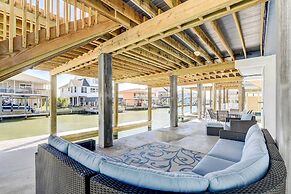Private Dock & Patio: Waterfront Galveston Retreat
