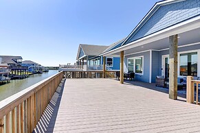 Private Dock & Patio: Waterfront Galveston Retreat