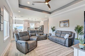 Private Dock & Patio: Waterfront Galveston Retreat