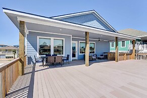 Private Dock & Patio: Waterfront Galveston Retreat