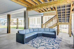 Private Dock & Patio: Waterfront Galveston Retreat