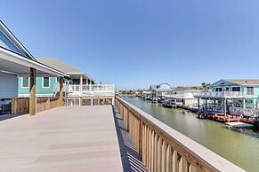 Private Dock & Patio: Waterfront Galveston Retreat