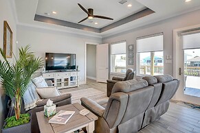 Private Dock & Patio: Waterfront Galveston Retreat