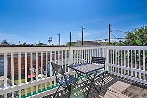 Walk to Beach: Breezy Galveston Apt w/ Deck!