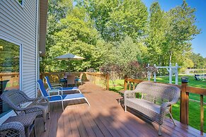 Interlochen Lake House w/ Deck, Fire Pit & Dock!