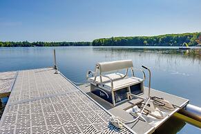 Interlochen Lake House w/ Deck, Fire Pit & Dock!