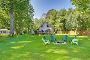 Interlochen Lake House w/ Deck, Fire Pit & Dock!
