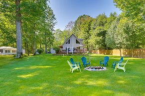 Interlochen Lake House w/ Deck, Fire Pit & Dock!
