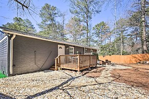 Fire Pit & Deck: Atlanta Home ~ 8 Mi to Dwtn!