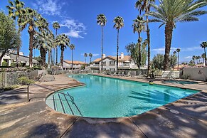 Palm Desert Resort Villa w/ Deck & Pool View!