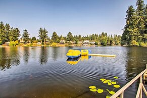 Lakefront Olympia Home w/ Private Dock + Views!